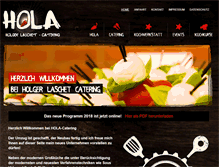 Tablet Screenshot of hola-catering.de